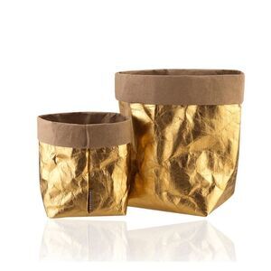 Metallic Gold Sack Bag